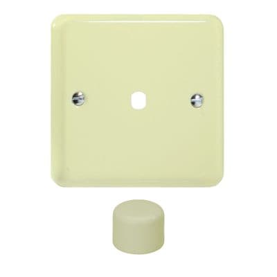 Varilight WY1.WC Lily Pastel White Chocolate 1 Gang Dimmer Matrix Kit inc Knob Single Plate