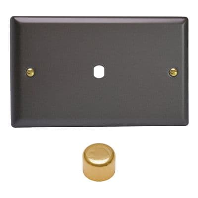 Varilight WYD1V.SL Vogue Slate Matrix 1 Gang Dimmer Kit inc Knob (Twin Plate)