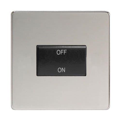 Varilight XDCFIBS Screwless Polished Chrome 1 Gang 10A Fan Isolating Switch (3 Pole)