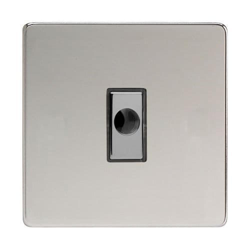 Varilight XDCFODS Screwless Polished Chrome 1 Gang 16A Flex Outlet Plate