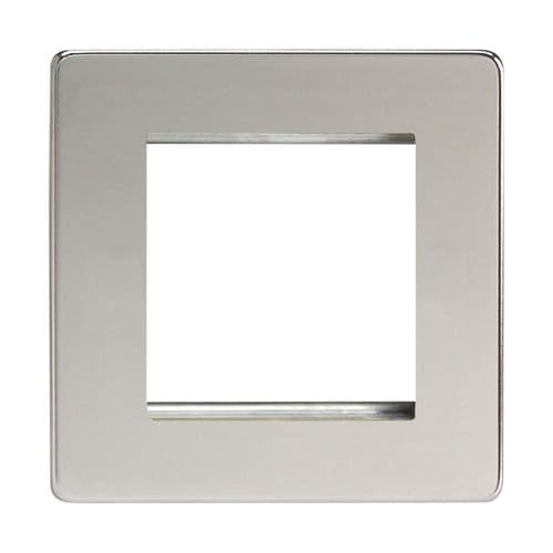 Varilight XDCG2S Screwless Polished Chrome DataGrid Plate (2 DataGrid Spaces)
