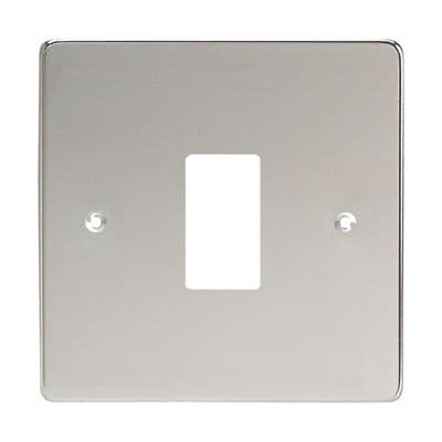 Varilight XDCPG1 PowerGrid Polished Chrome 1 Gang Grid Plate (Single Plate)