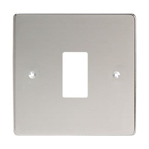 Varilight XDCPG1 PowerGrid Polished Chrome 1 Gang Grid Plate (Single Plate)