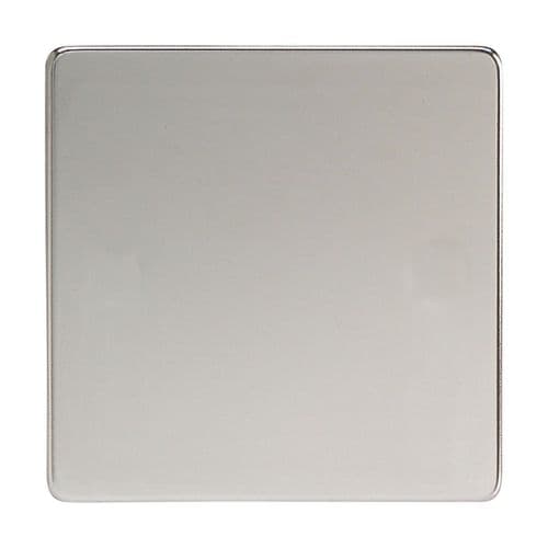 Varilight XDCSBS Screwless Polished Chrome 1 Gang Single Blank Plate