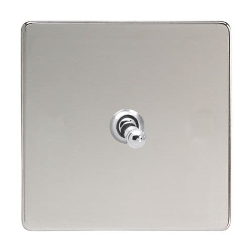 Varilight XDCT7S Screwless Polished Chrome 1 Gang 10A Intermediate Toggle Light Switch