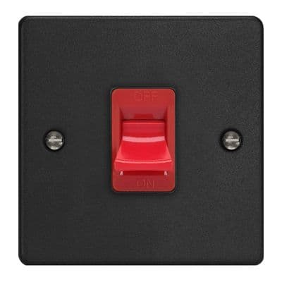 Varilight XDE45S.MB Essential Matt Black 45A DP Cooker Switch