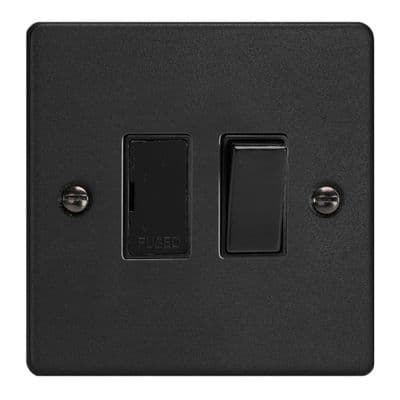 Varilight XDE6B.MB Essential Matt Black 1 Gang 13A Switched Fused Spur