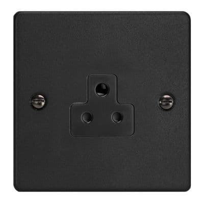 Varilight XDERP2AB.MB Essential Matt Black 1 Gang 2A Round Pin Socket