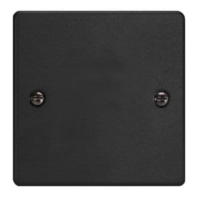 Varilight XDESB.MB Essential Matt Black 1 Gang Single Blank Plate