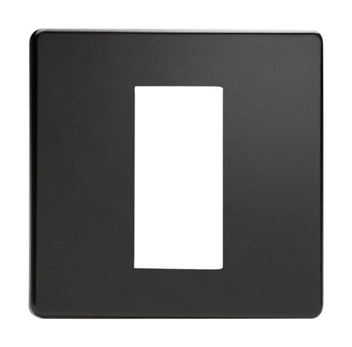 Varilight XDLG1S Screwless Premium Black DataGrid Plate (1 DataGrid Space)