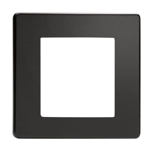 Varilight XDLG2S Screwless Premium Black DataGrid Plate (2 DataGrid Spaces)