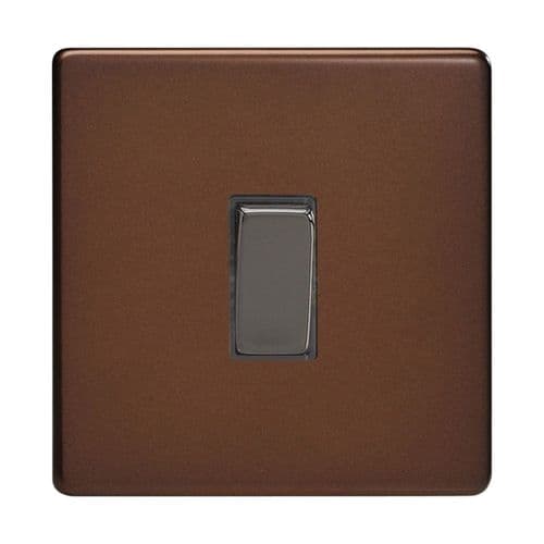 Varilight XDM20DS Screwless Mocha 1 Gang 20A Double Pole Switch