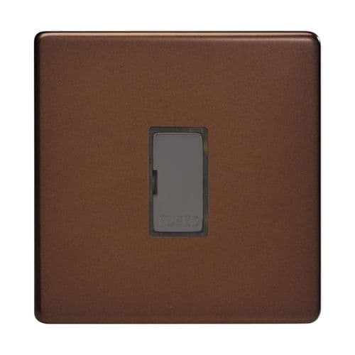 Varilight XDM6UDS Screwless Mocha 1 Gang 13A Unswitched Fused Spur