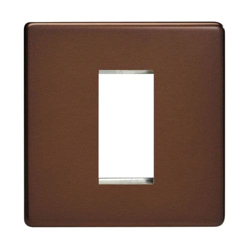 Varilight XDMG1S Screwless Mocha DataGrid Plate (1 DataGrid Space)