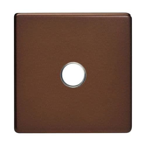 Varilight XDMP1S Screwless Mocha 1 Gang 6A 1 or 2 Way Push-On/Off Impulse Switch