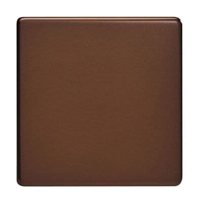 Varilight XDMSBS Screwless Mocha 1 Gang Single Blank Plate