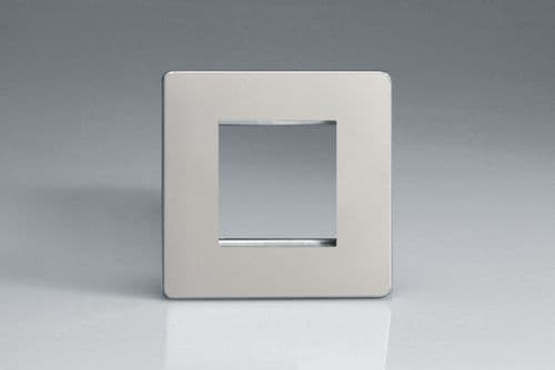 Varilight XDNG2S Screwless Satin Chrome DataGrid Plate (2 DataGrid Spaces)