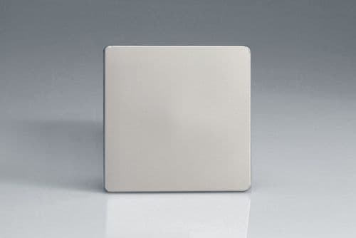 Varilight XDNSBS Screwless Satin Chrome 1 Gang Single Blank Plate