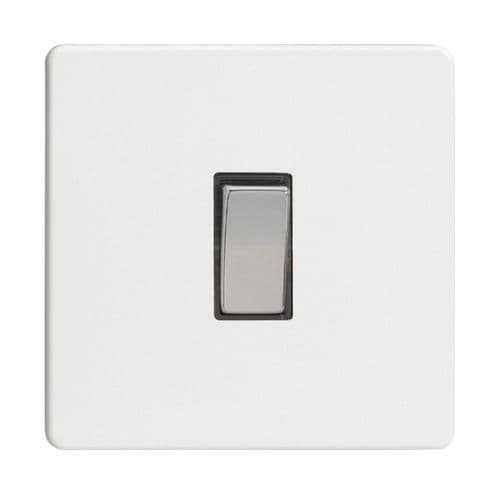 Varilight XDQ20DS Screwless Premium White 1 Gang 20A Double Pole Switch