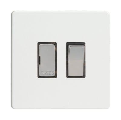 Varilight XDQ6DS Screwless Premium White 1 Gang 13A Switched Fused Spur