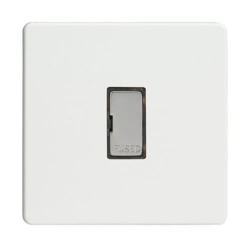 Varilight XDQ6UDS Screwless Premium White 1 Gang 13A Unswitched Fused Spur