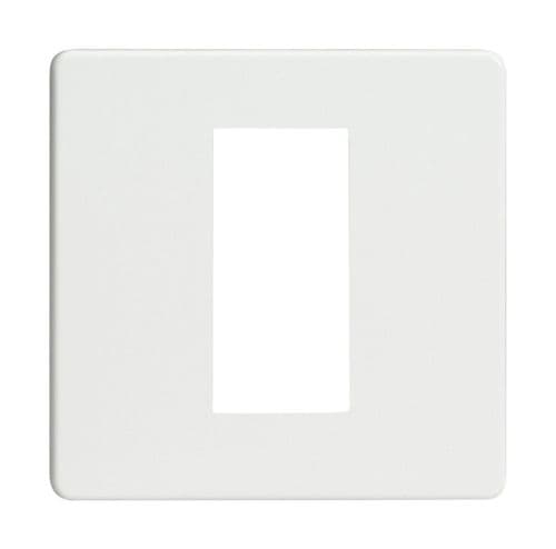 Varilight XDQG1S Screwless Premium White DataGrid Plate (1 DataGrid Space)
