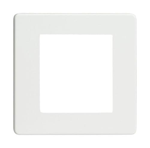 Varilight XDQG2S Screwless Premium White DataGrid Plate (2 DataGrid Spaces)
