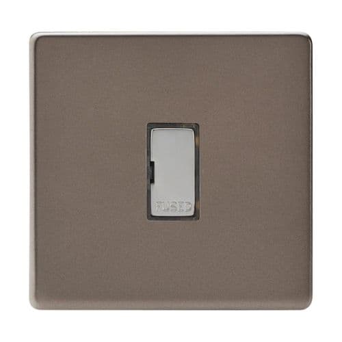 Varilight XDR6UDS Screwless Pewter 1 Gang 13A Unswitched Fused Spur