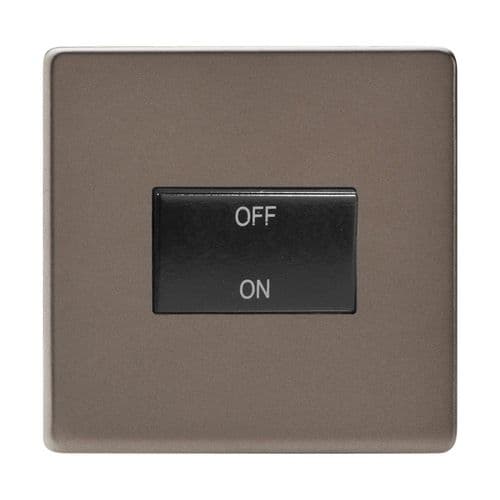 Varilight XDRFIBS Screwless Pewter 1 Gang 10A Fan Isolating Switch (3 Pole)