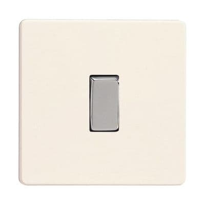 Varilight XDY1S.PD Screwless Primed 1 Gang 10A 1 or 2 Way Rocker Light Switch