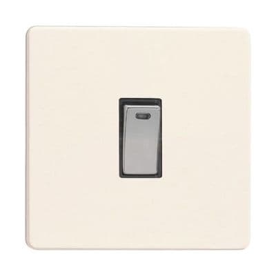 Varilight XDY20NDS.PD Screwless Primed 1 Gang 20A Double Pole Switch + Neon Indicator
