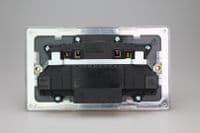 Varilight XDY5UACBS.BZ Screwless Brushed Bronze 2 Gang Double 13A Plug Socket 3.1A 20W USB A + C