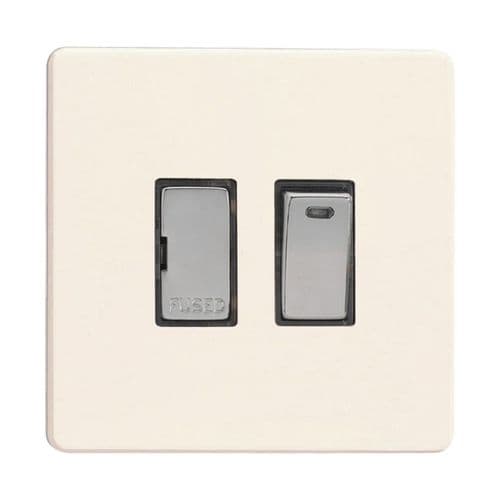 Varilight XDY6NDS.PD Screwless Primed 1 Gang 13A Switched Fused Spur + Neon