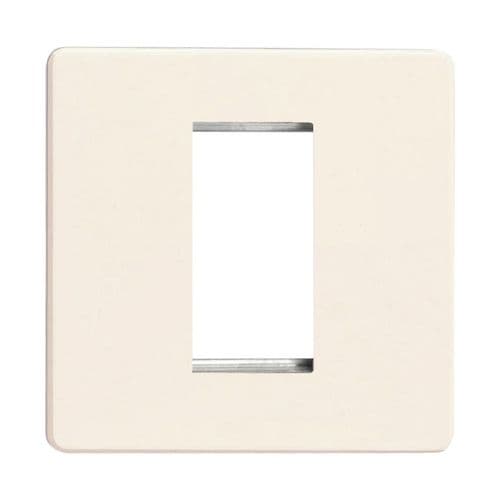 Varilight XDYG1S.PD Screwless Primed DataGrid Plate (1 DataGrid Space)