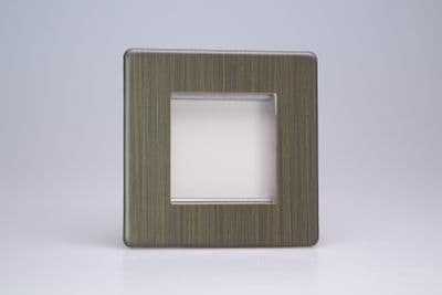Varilight XDYG2S.AB Urban Screwless Antique Brass DataGrid Plate (2 Grid Spaces)