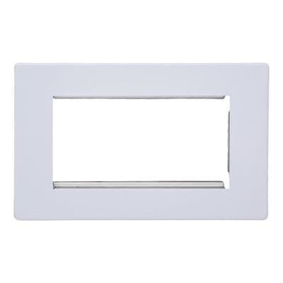 Varilight XDYG4S.PD Screwless Primed DataGrid Twin Plate (4 DataGrid Spaces)
