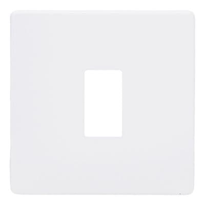 Varilight XDYPGY1S.PD Screwless Primed 1 Gang PowerGrid Plate (Single Plate)