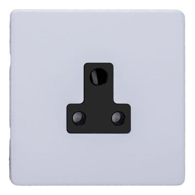 Varilight XDYRP5ABS.PD Screwless Primed 1 Gang 5A Round Pin Plug Socket