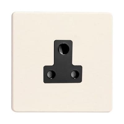 Varilight XDYRP5ABS.PD Screwless Primed 1 Gang 5A Round Pin Plug Socket
