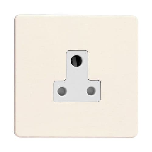 Varilight XDYRP5AWS.PD Screwless Primed 1 Gang 5A Round Pin Plug Socket