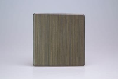 Varilight XDYSBS.AB Urban Screwless Antique Brass Single Blank Plate