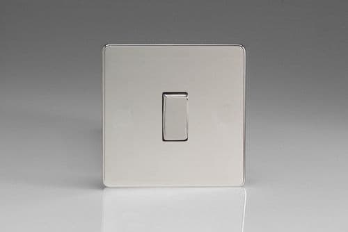 Varilight XEC7S Euro Polished Chrome 1 Gang 10A Intermediate Rocker Light Switch