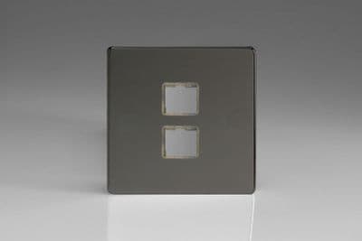 Varilight XEID2S European Iridium 2 Gang Keystone Data Plate