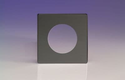 Varilight XEIG1S Euro Iridium Black VariGrid 1 Gang Plate to fit Z1E products
