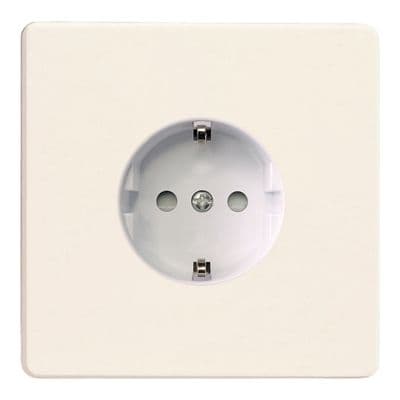 Varilight XEY5FW.MW European Matt White 1 Gang 16A Flush Socket Schuko Earth