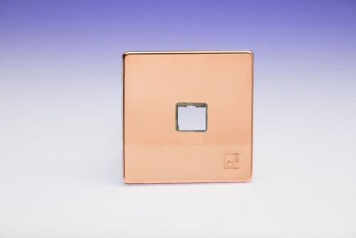 Varilight XEYD1S.AC European Cu29 Raw Copper 1 Gang Keystone Data Plate