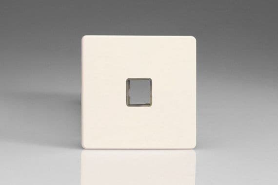 Varilight XEYD1S.MW European Matt White 1 Gang Keystone Data Plate