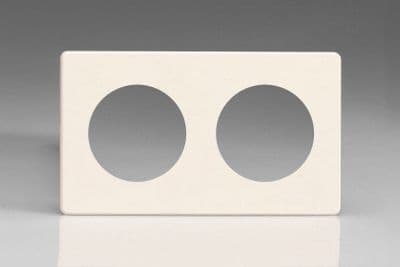 Varilight XEYG2S.MW European VariGrid Matt White 2 Gang VariGrid Plate to fit Z1E products