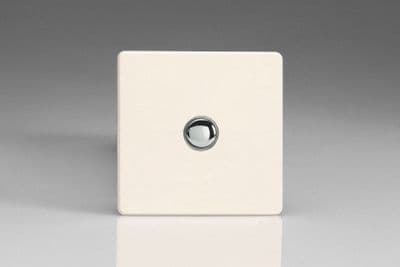 Varilight XEYM1S.MW European Matt White 1 Gang 6A 1-Way Push-to-Make Momentary Switch