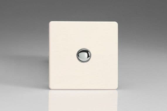 Varilight XEYM1S.MW European Matt White 1 Gang 6A 1-Way Push-to-Make Momentary Switch